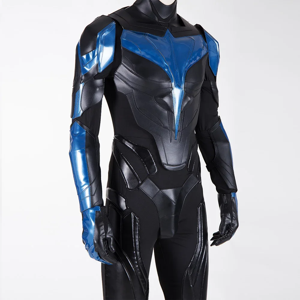 Leather Black Night Cosplay Wings Dick Grayson Cosplay Costume Adult Man  Jumpsuit Armor Full Set and Individual Items Are Sold - AliExpress, image size:1000x1000
