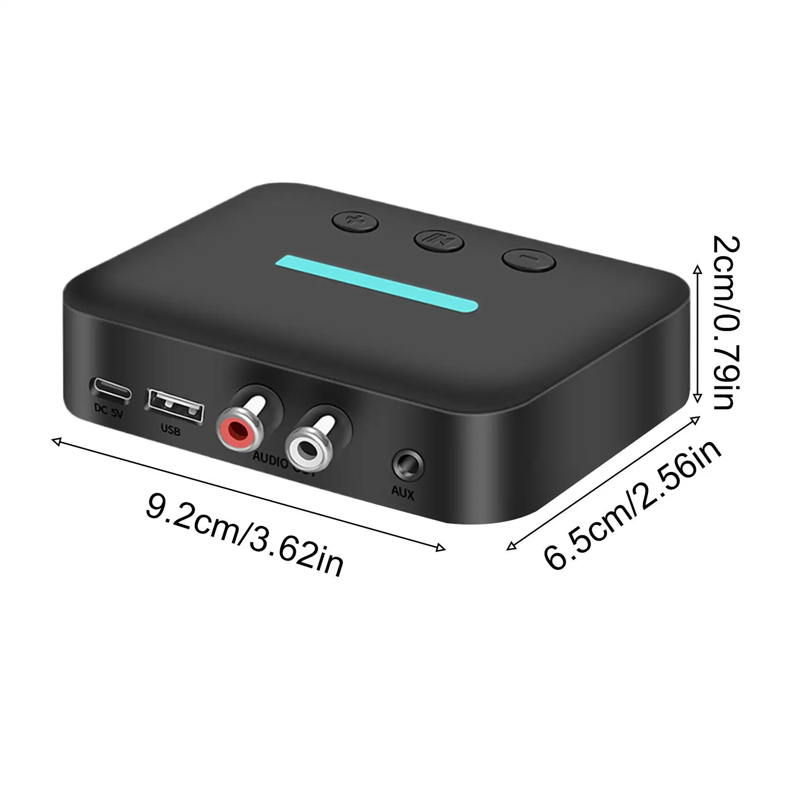 Car Wireless Adapter Noise Reduction Receiver Plug-and-Play Audio Receiver Car For Music Truck Dash SUV Stereo Upgrade Driving