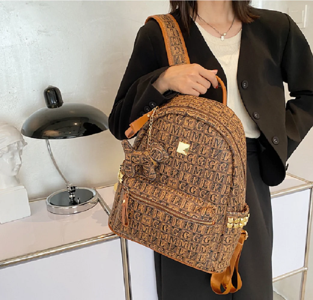 New Women Large Capacity Fashion Luxury Backpacks High Quality Leather Travel Shoulder Bags School Bag Totes Casual Backpack 4