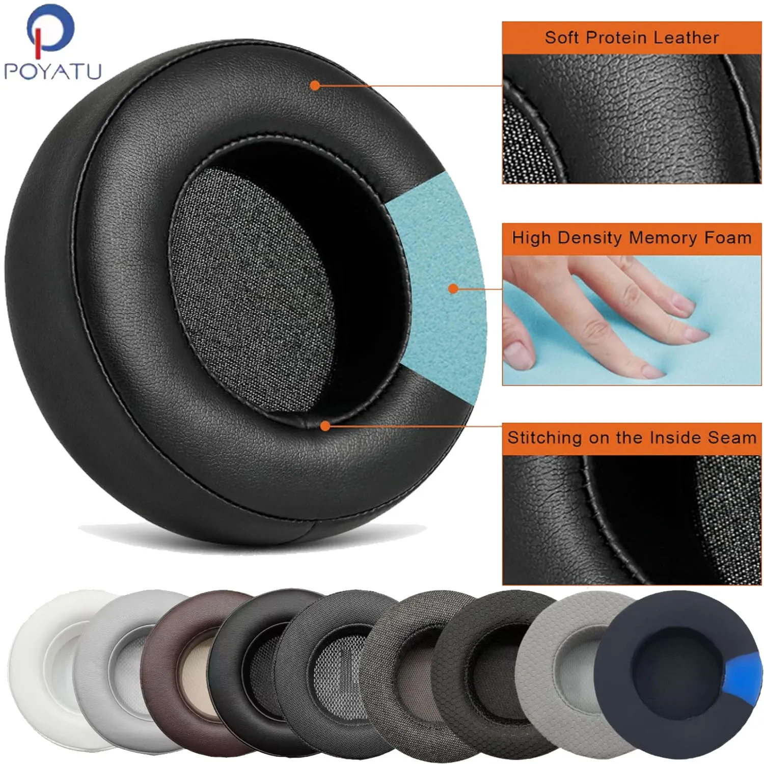 Earpads & Headband for Corsair Virtuoso RGB Wirless / RGB Wireless XT / RGB Wireless SE Headset Replacement Ear Pads Cushions