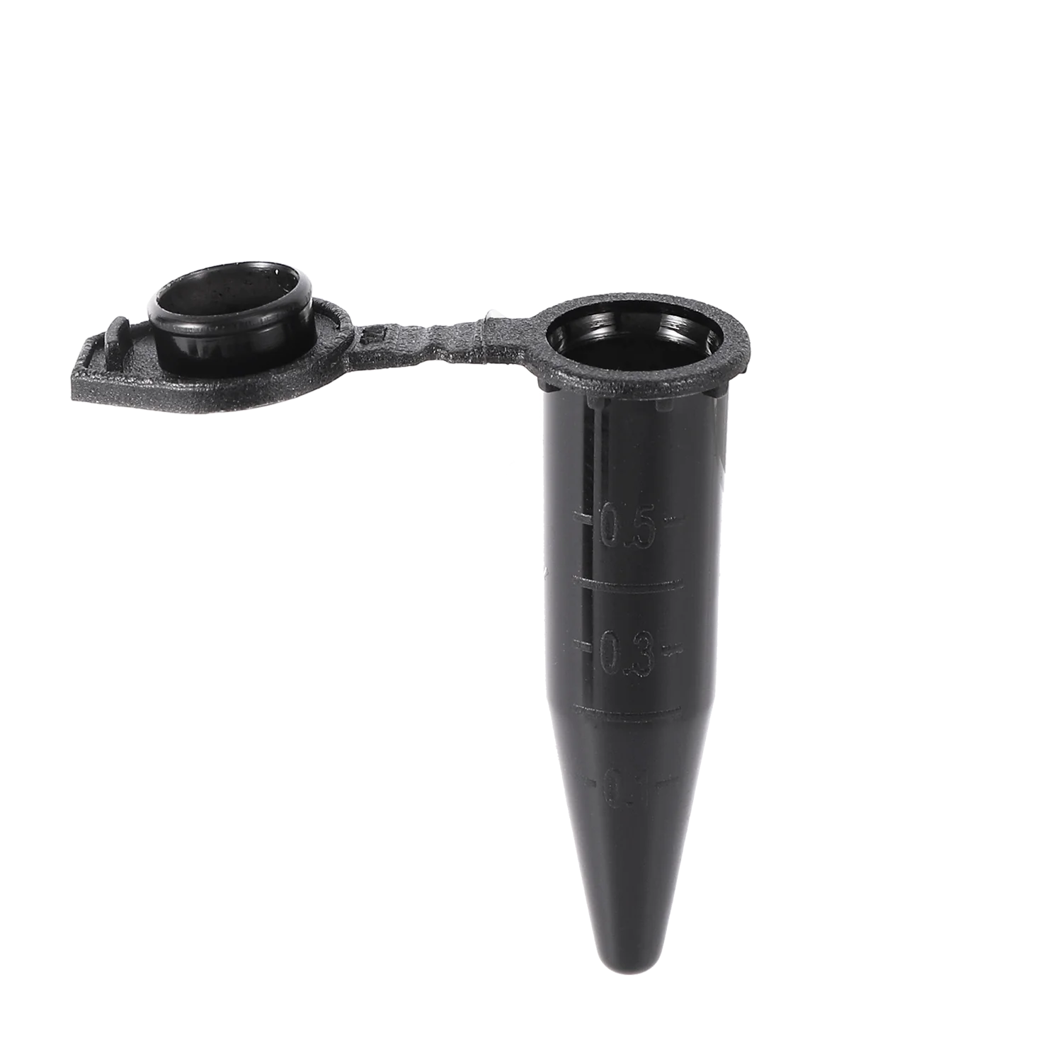 50Pcs Plastic 0.5ml Centrifuge Tube with Scale Brown ColorSnap Cap Cone Bottom Centrifugal Vial Laboratory Analysis Sample Vial plastic test tubes centrifuge tube