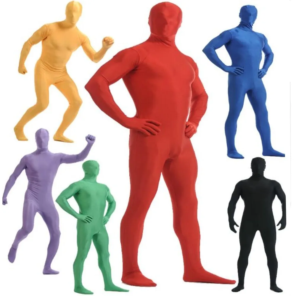 

Unisex Zentai Suit Dance Unitard Spandex full Bodysuits Catsuit Wear Skin Tights Back zipper