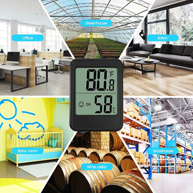 CoRui Digital Indoor Humidity Meter Thermometer Hygrometer Home Temperature  Thermometers Sensor Temp Monitor Humidistat Acurite - AliExpress