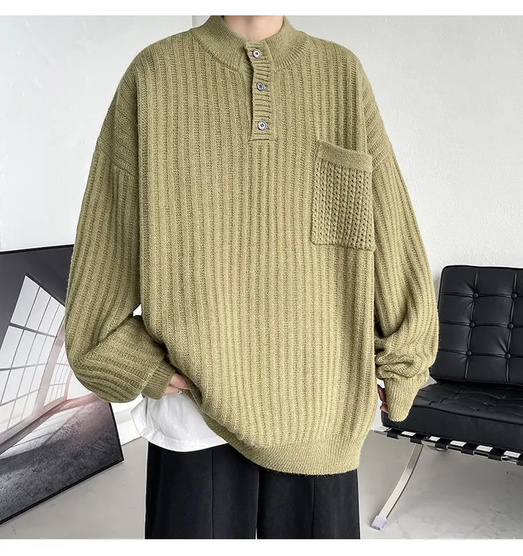 Description Picture 5 of itemNew in Sweaters Pullover Knit Korean Popular Clothes Men's Winter Sweater Male Jumper Luxury Clothing Knitwear Solid