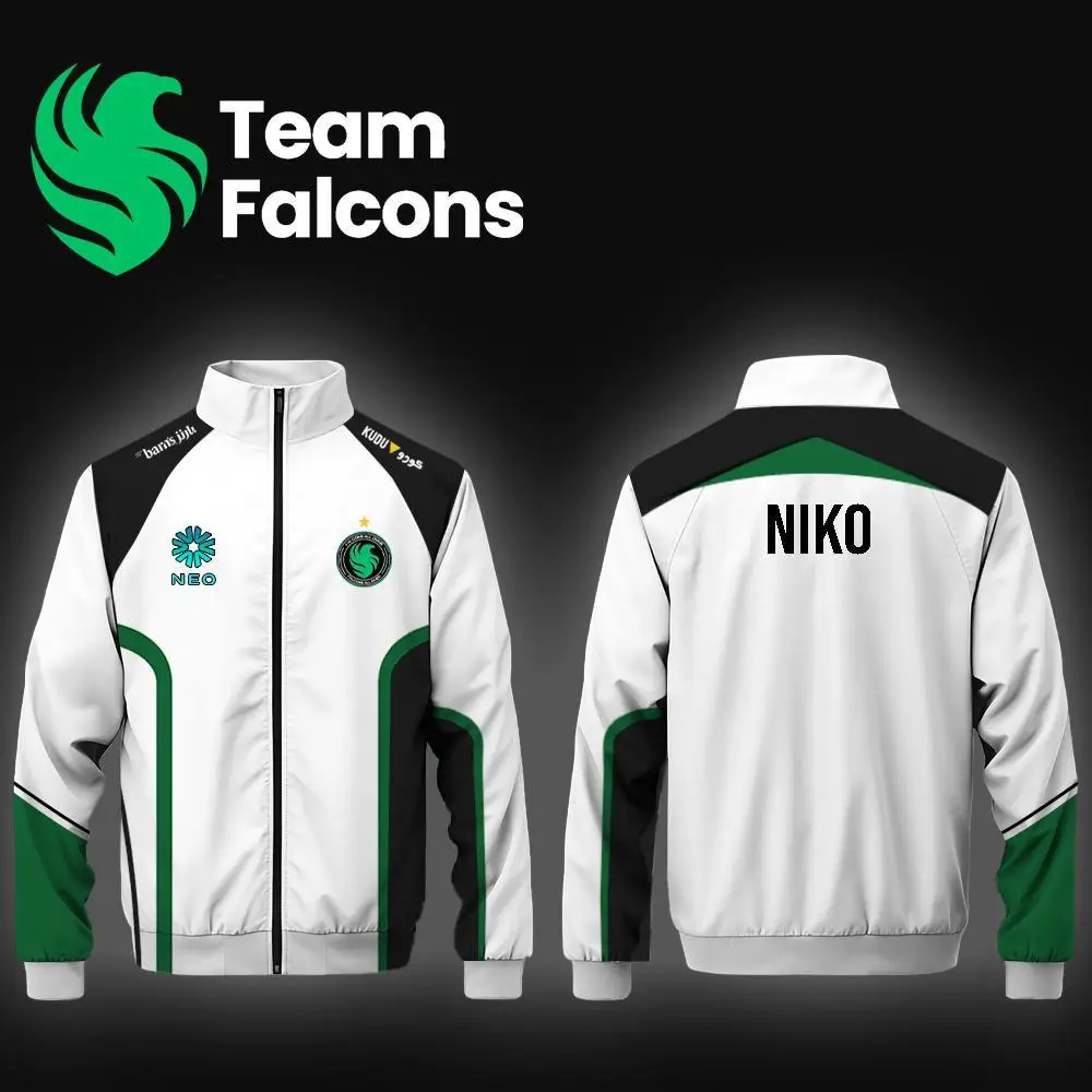 Men's And Women's Customizable Esports Jackets Team Falcons Long