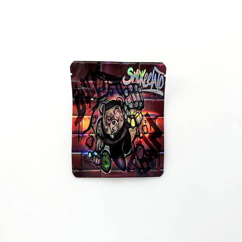 빈 플라워 패키지 마일라 백, 냄새 방지 호일, 재밀봉 가능한 지퍼 락 파우치, 플라스틱 보관 소형 파우치 백, 3.5g