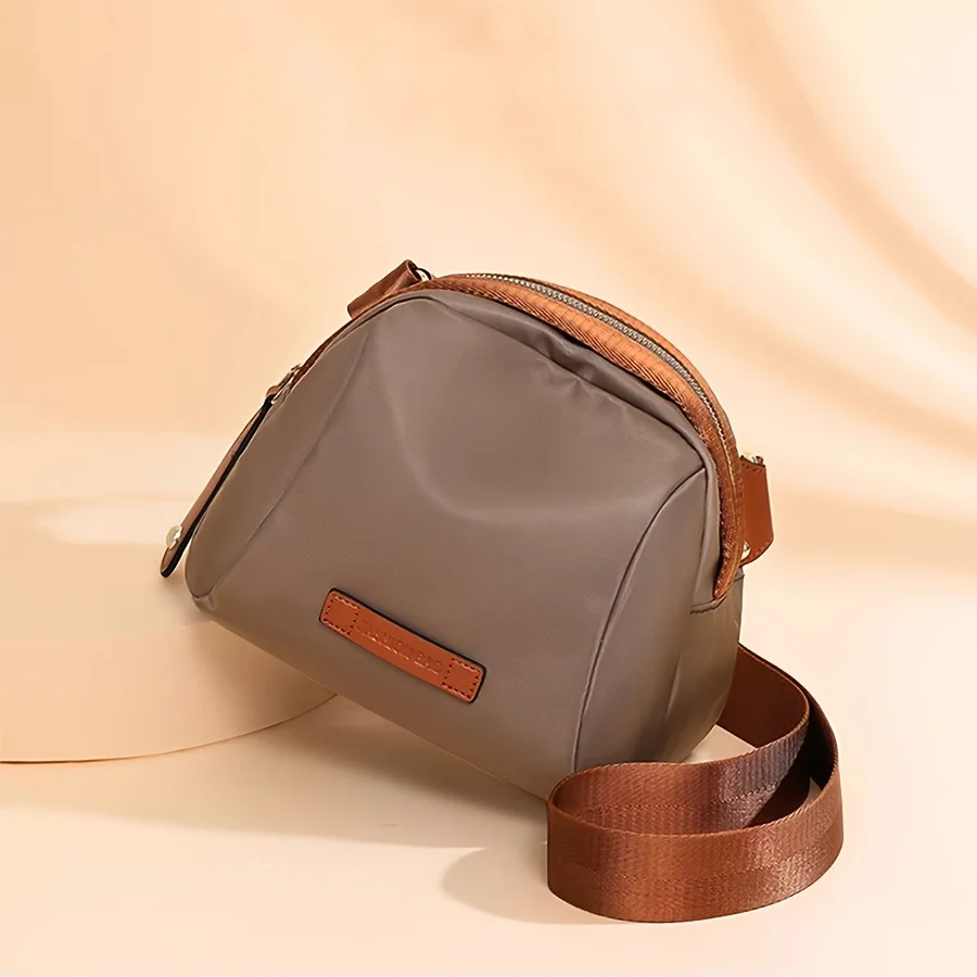 New Women's Lightweight Crossbody Bags Color Clashing Shell Bag Waterproof Small Shoulder Bag Daily Commuting