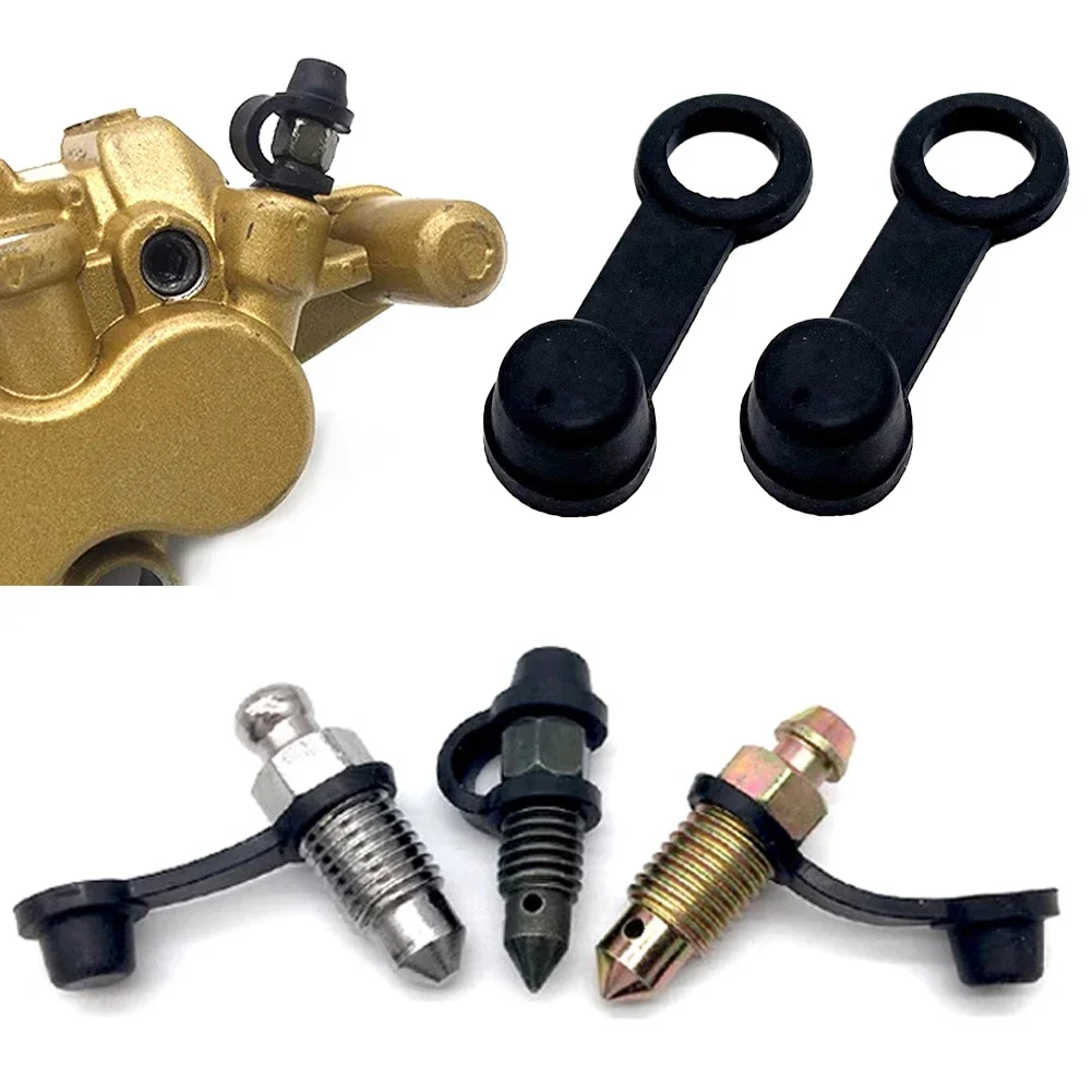 Brake Caliper Bleeder Screw Cap Grease Zerk Fitting Cap Rubber Dust Cover 3-30PCS For Car Motorcycles M6/M8/M10 Screw