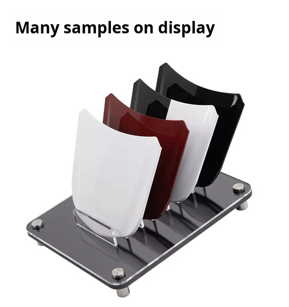 4-Fach Acryl-Displayständer für Kleine Metall-Autohaubenmodelle, PPF TPU Folien-Demonstrationsständer, Lackschutz-Testrequisite AFD-4 – Detail 4