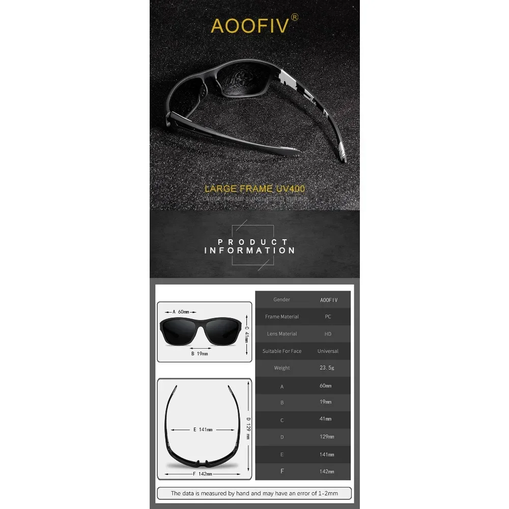 Men's Polarized Fishing Sunglasses with Glasses Chain for Men Women Driving Hiking Sun Glasses Fishing Anti-glare UV400 Eyewear