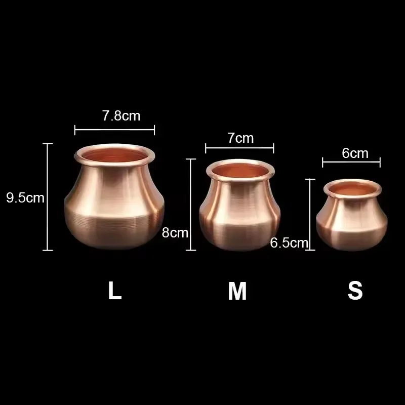 6pcs/1pcs Red Copper Durable Chinese Medical Vacuum Cupping Body Relax Stress Relief Lymph Massage Therapy Heated Fire Cup facial cupping set