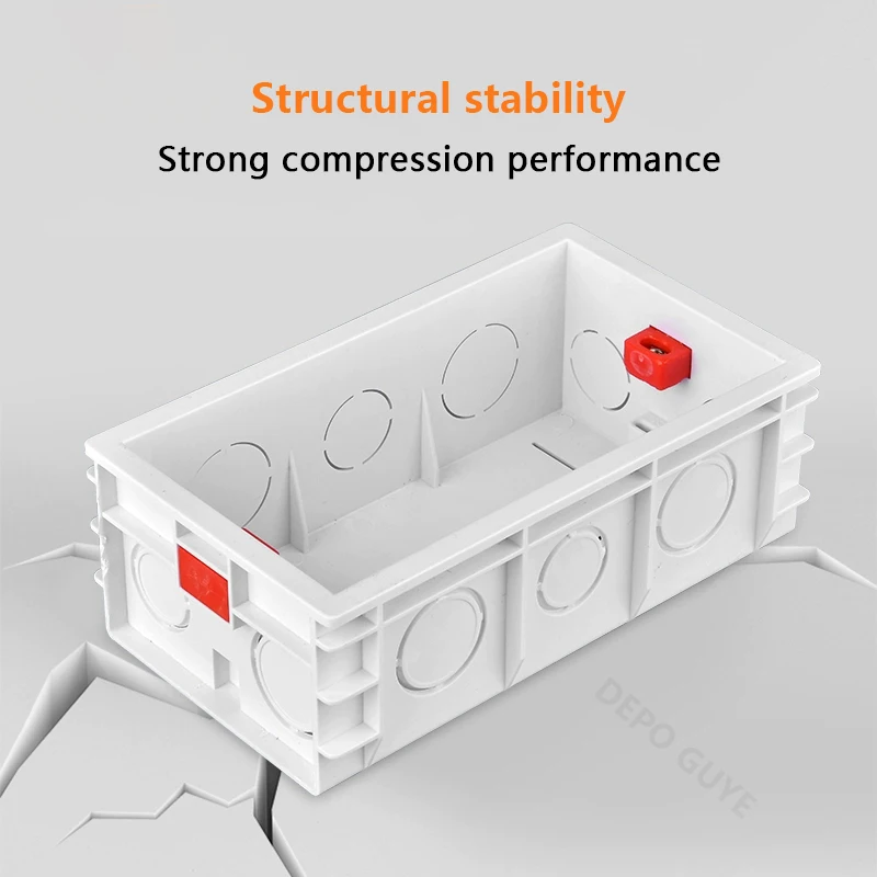 146 Type Wall Mounting Box Internal Cassette 146mm*86mm Standard Switch Socket Installation Bottom