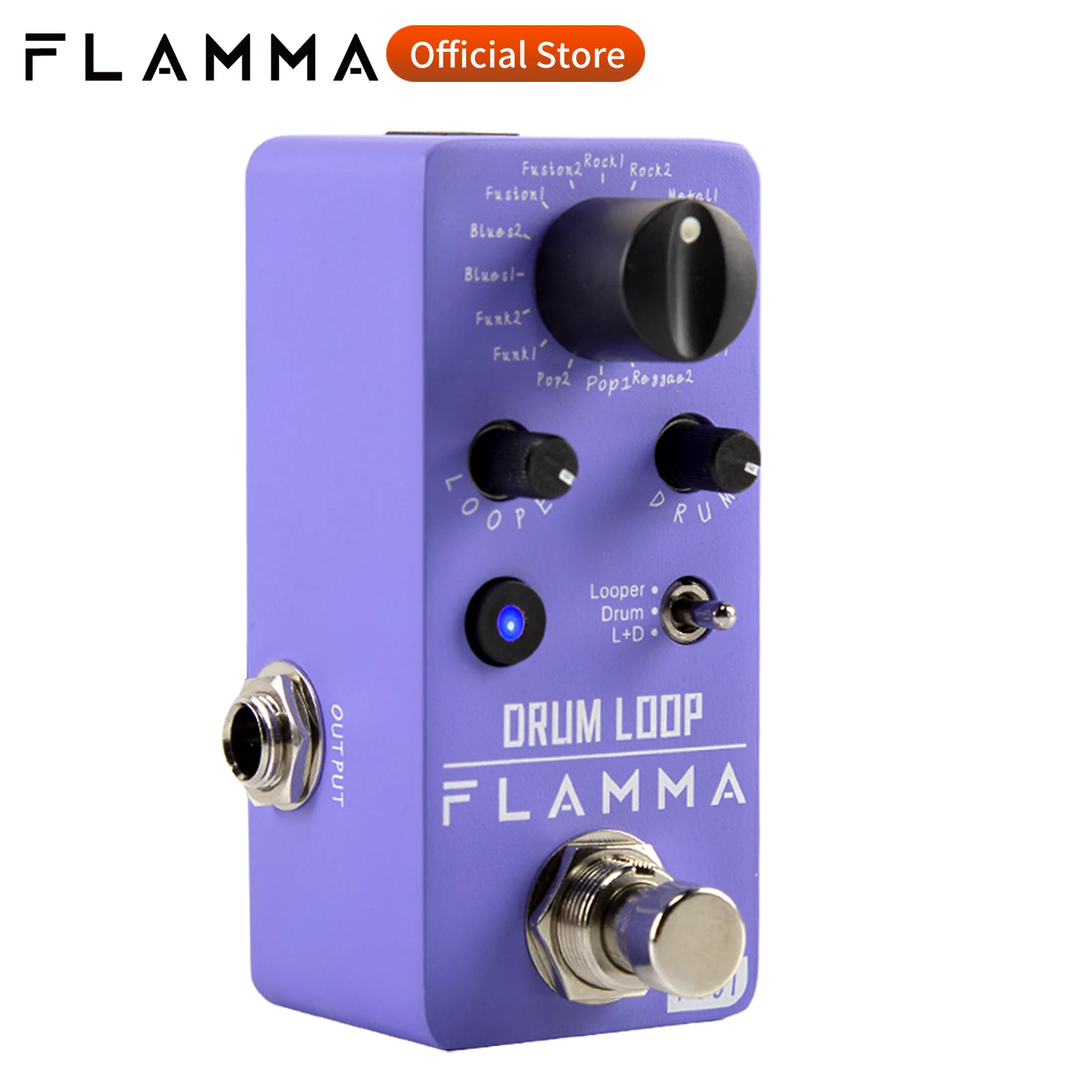 FLAMMA FC01 Drum Looper Pedal Guitar Drum Loop Effects Pedal