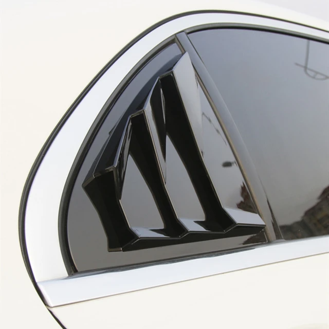 רכב אחורי דלת חלון משולש תריסים דקורטיבי מדבקות לקצץ עבור מרצדס בנץ C Class W205 W176 W177 אביזרים חיצוניים-2