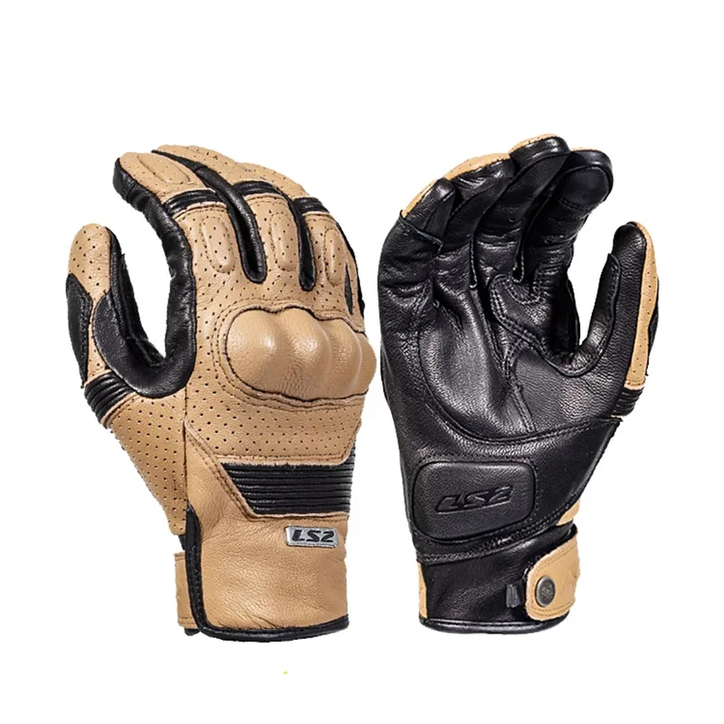 

Мотоциклетные Перчатки Ls2, винтажные мотоциклетные кожаные перчатки Harley для мужчин и женщин, Осенние износостойкие зимние сенсорные перчатки