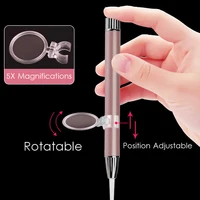 LED Baby Ear Wax Removal Cleaner Tool Flashlight Earpick Endoscope Penlight Cleaning Remover Light Visual Spoon with Magnifier 2