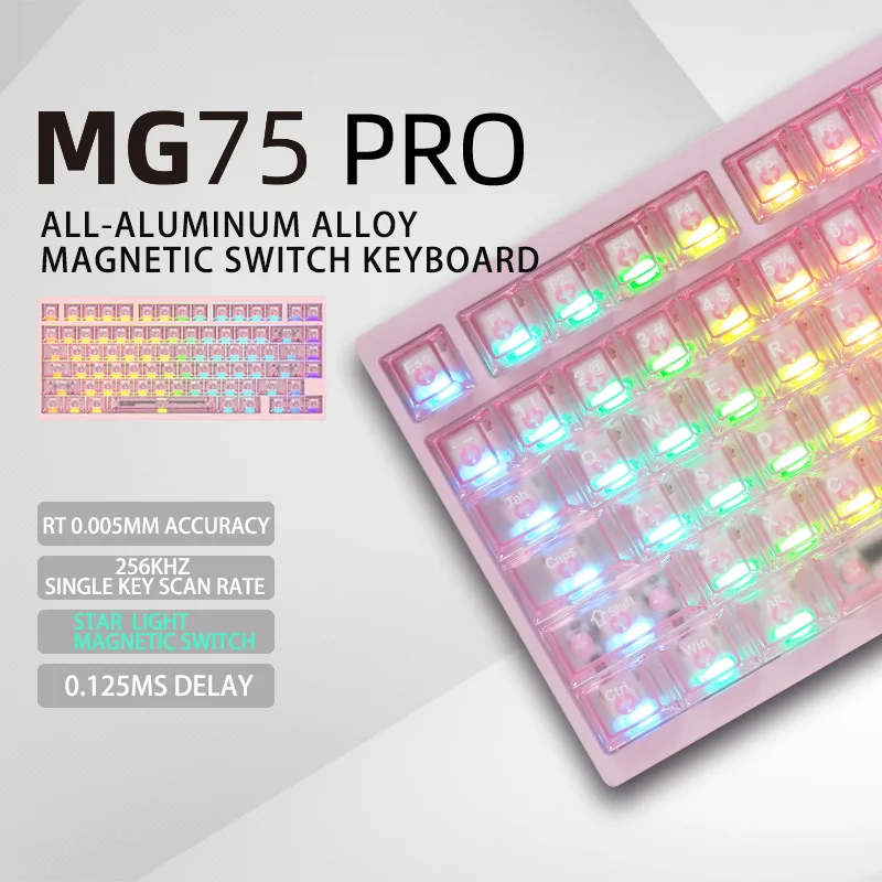IROK MG75 PRO MAX 8K 磁気スイッチゲーミングキーボード 0.005mm RT