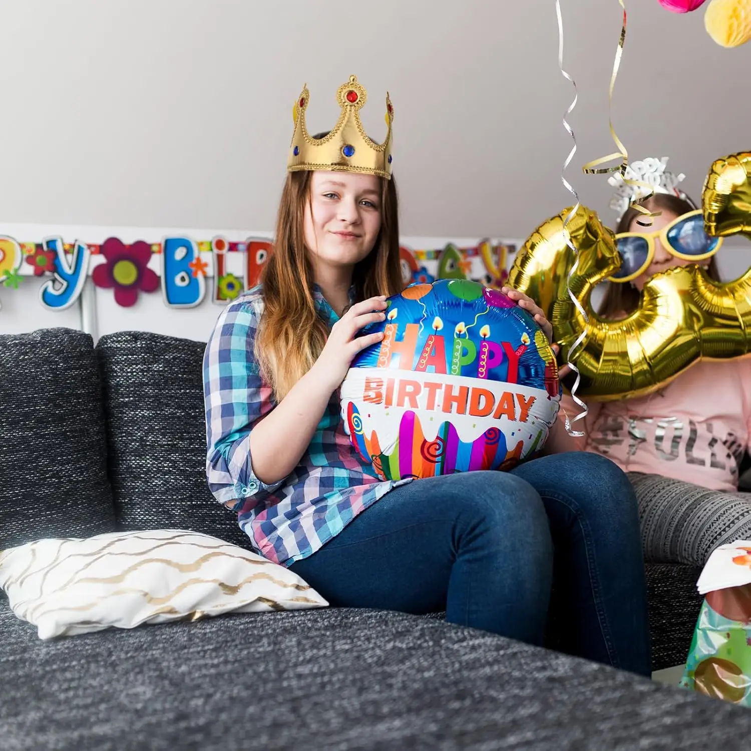 Prince Golden King Crown Birthday Hat Dress-Up Set Party Accessory Supplies Headwear Photo Props