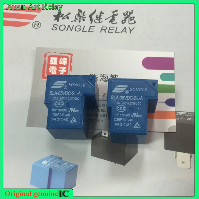 

10pcs/lot 100% original genuine relay:Brand new relay SLA-05VDC-SL-A 5VDC 5pins 30A250VAC T90 2150