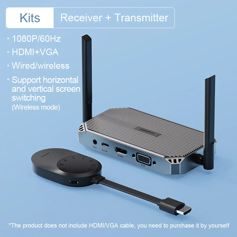 Hagibis Wireless HDMI-compatible Transmitter and Receiver Extender