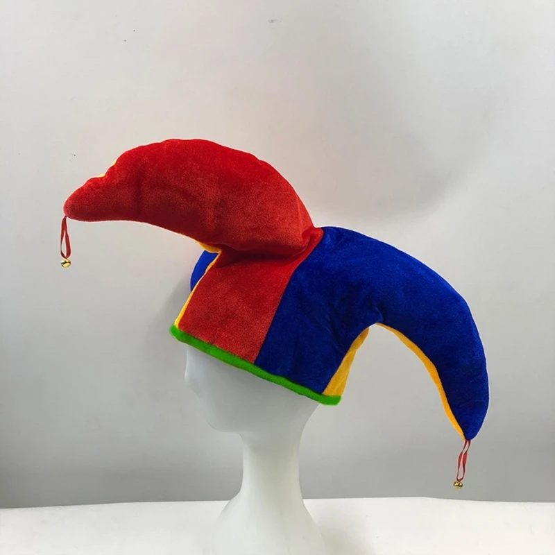 Halloween Clown Hat Colorful Funny Circus Party Hats Caps Kids Adults Cosplay Props Masquerade Party Dress Decor