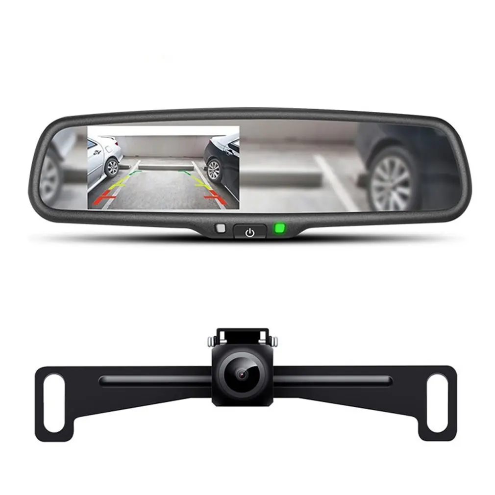 Car Rear View Camera USA United States of America License Plate Frame Waterproof Night Vision Reverse Backup |