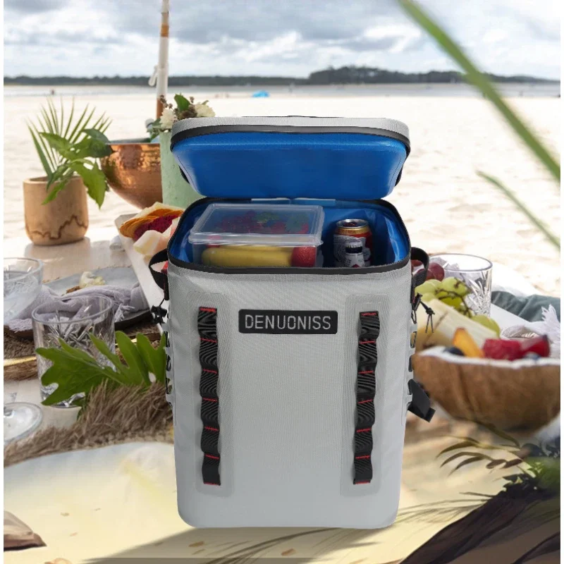 Outdoor Camping Storage Thermal Cooler Bag for Food Luxury Designs Large Backpack Picnic Basket Travel and Camping Supplies