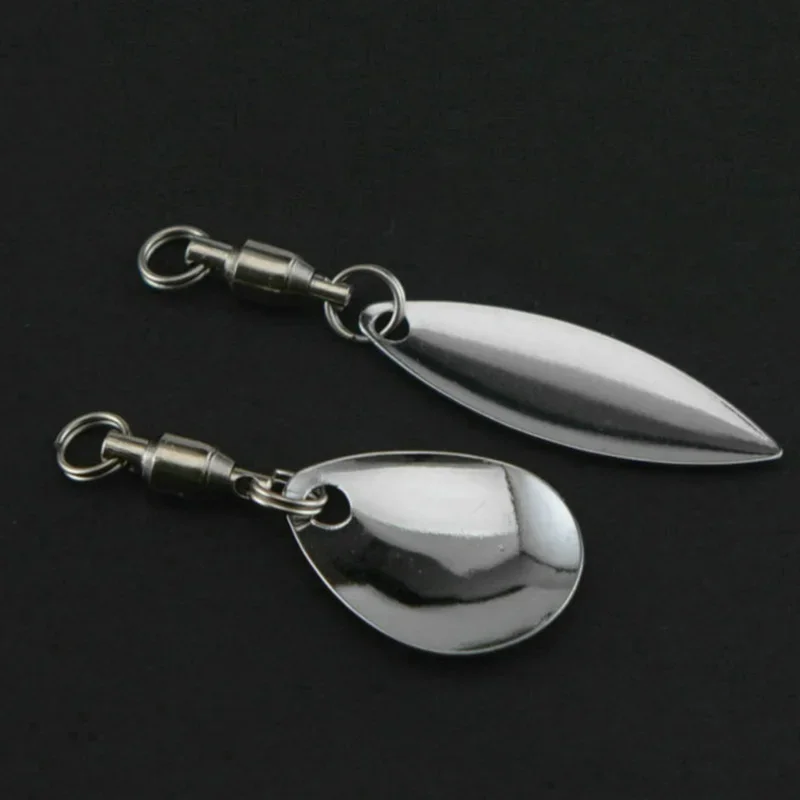 Fishing Accessories 6 Pcs/lot Lure DIY For Spinner Spoon Lures Frogs VIB Reflective Stainless Steel Sheet Noisy Spoons Fishing Accessories
