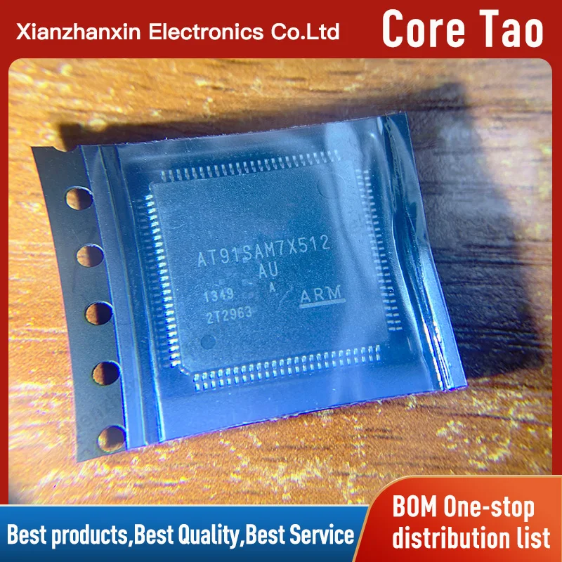 1PCS/LOT AT91SAM7X512-AU AT91SAM7X512 7X512 QFP100 Microcontroller in stock