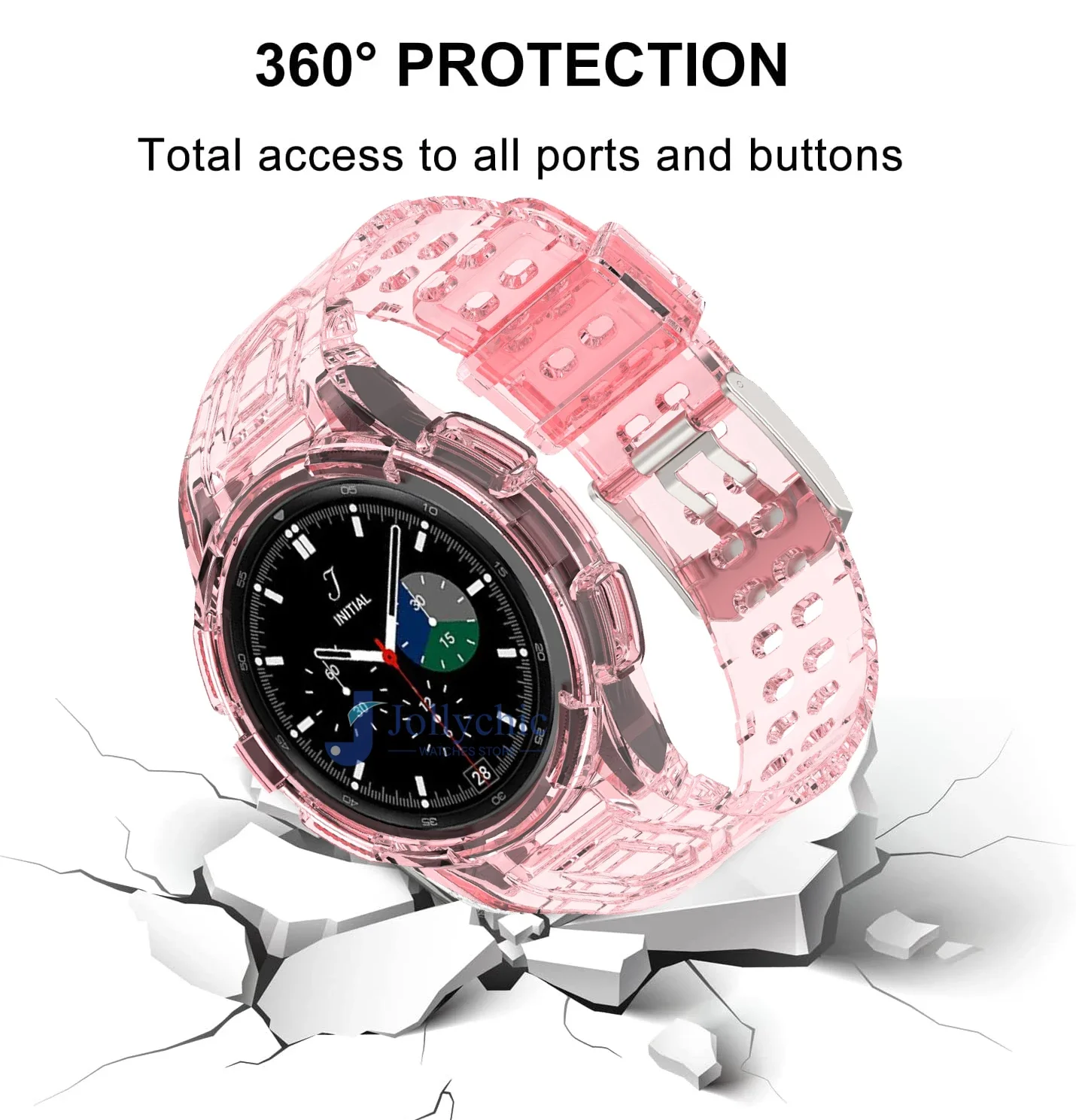 Transparent Silicone Sport Bracelet with Case