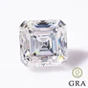 MOJY ViVid Blue Color Loose Moissanite Stone Asscher Cut 0.5~7.0ct Gemstones for Diamond Ring with GRA Certificate Precious Gems 2