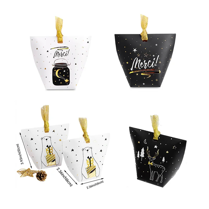 

10/20 шт., бумажные коробки для конфет