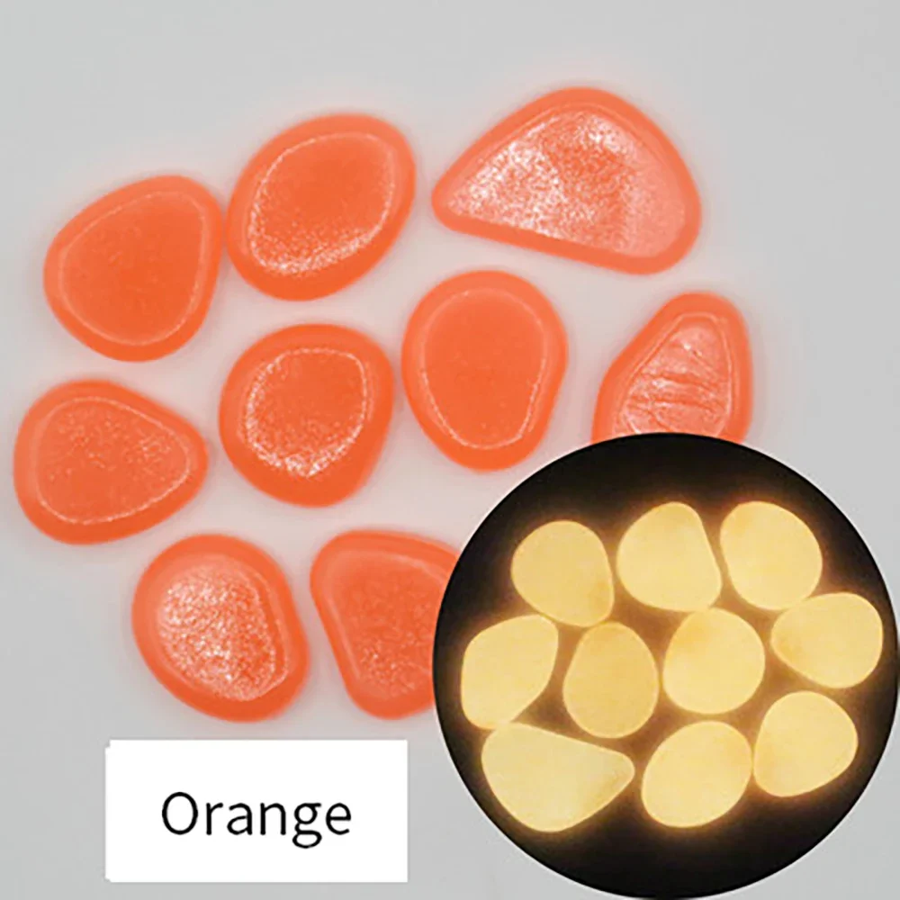 Garden Pebbles, Colorful Glow-in-the-dark Stones, Garden Fish Tank Aquarium Landscaping Glowing Pebbles, Courtyard Decoration