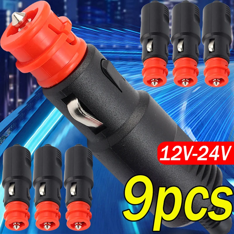 Universal Car Cigarette Lighter Power Plug Adapter 12V-24V - Pack of 1-9
