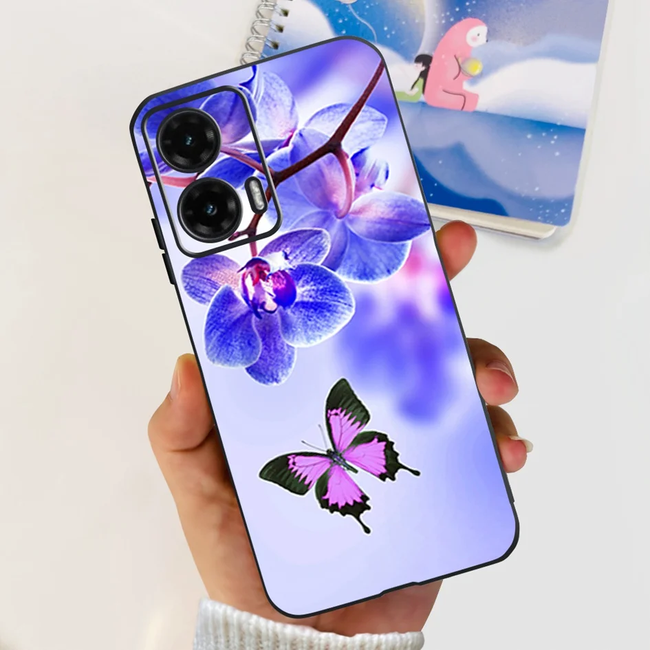Cute Cartoon Cat Butterfly Soft Silicone Bumper Protective Phone Case