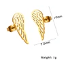 Simple Hollow Wing Stud Earrings 2022 New Stainless Steel Women Earrings Trend Charm Jewelry Accessories 6