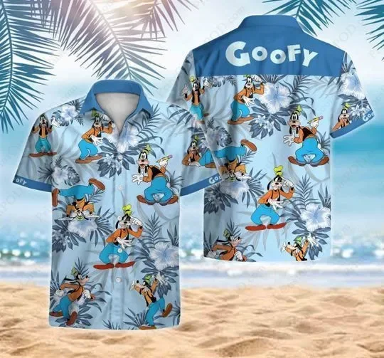 

Disney Winnie the Pooh Hawaiian Shirt Disney Cartoon Pattern Full Print 3D Hawaiian Shirt Fashion Beach Shirt