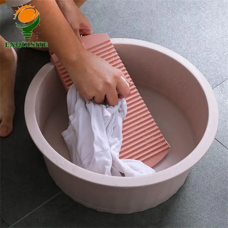 Laundry Basin Drop-resistant Washtub Household Bathroom 0.3kg Portable Basins Cleaning Basin Washbasin Simple Plastic