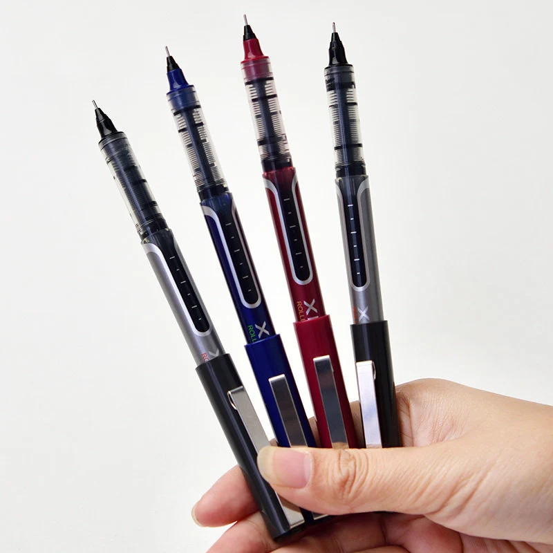 Deli Rollerball Pens, 0.5mm Liquid Ink Gel Pens,Quick Drying & Long Lasting Fine Point Pen for Writing, Journaling, Notes