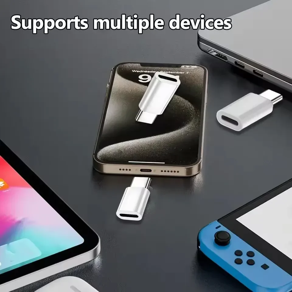 Fast Charging Lightning to USB-C Data Transfer Adapter