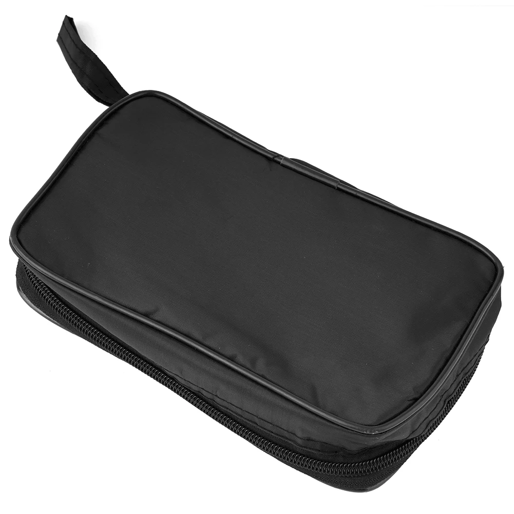 Digital Multimeter Bag Black Hard Case Storage Waterproof Shockproof Carry Bag With Mesh Pocket For Protecting