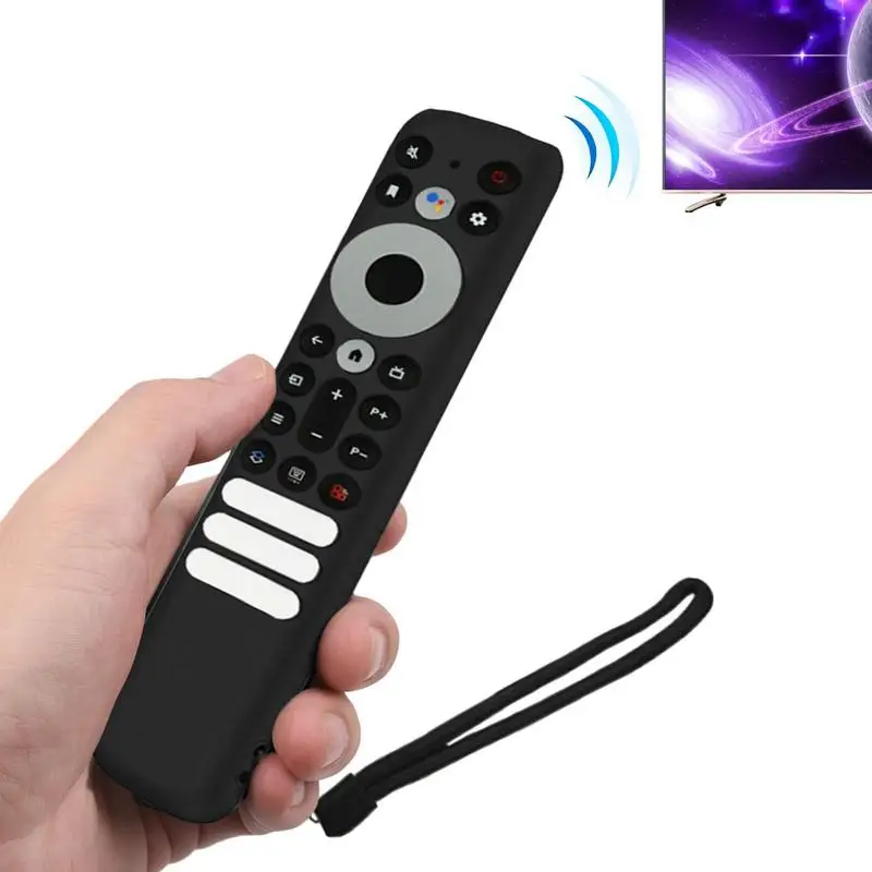 

Silicone Case For TCL RC902V Remote Control Anti-Slip Dustproof RC Luminous Cover Sleeves with Lanyard Housing Case for TCL TV