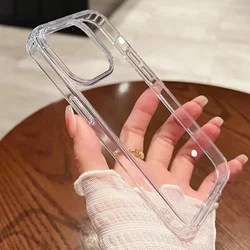 Ultra Thin Transparent Hard Acrylic Shockproof Phone Case - Clear Protective Back Cover for iPhone 11 (Transparent)