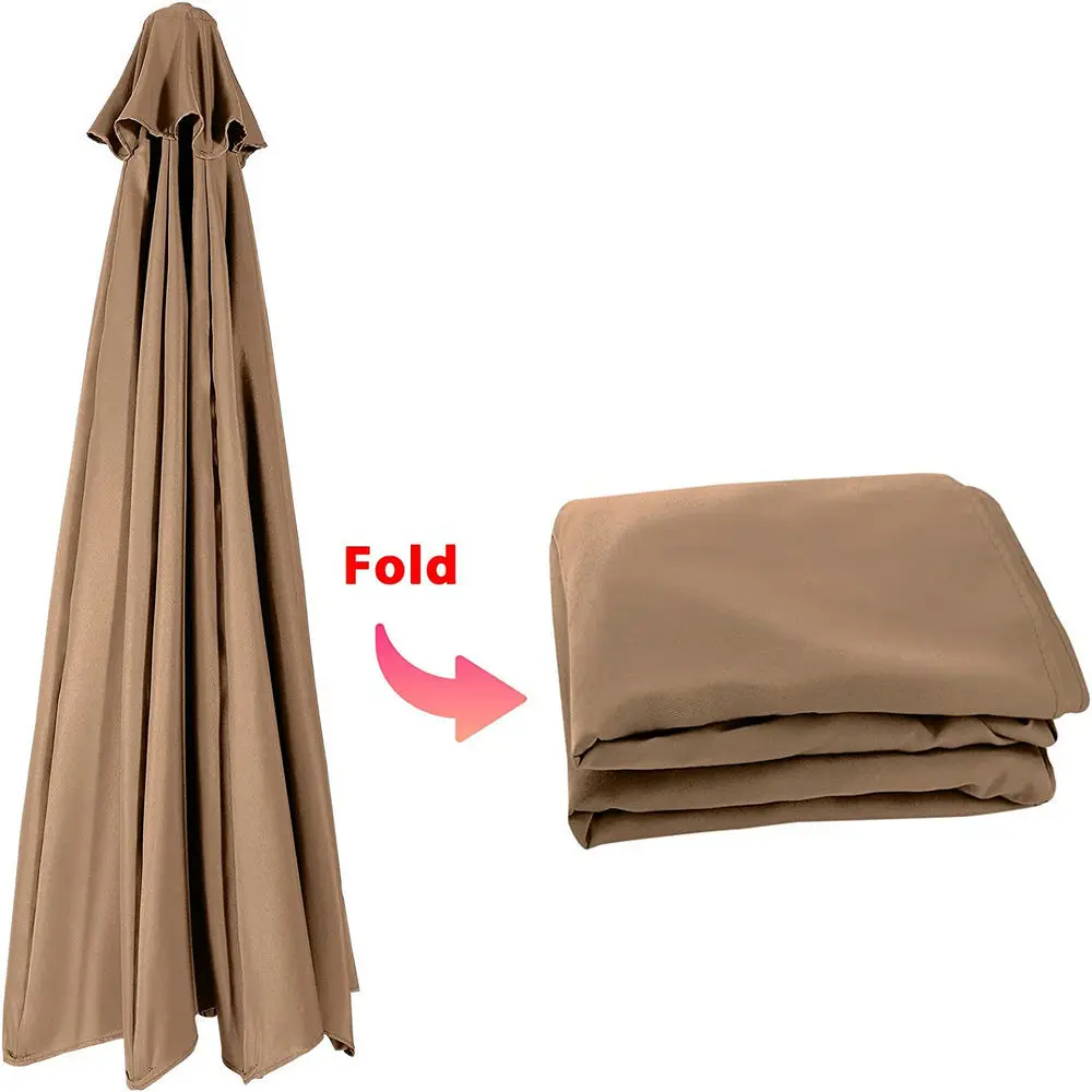 Umbrella Replacement Cloth 6/8 Ribs 7.5/9/10ft Patio Umbrella Cloth