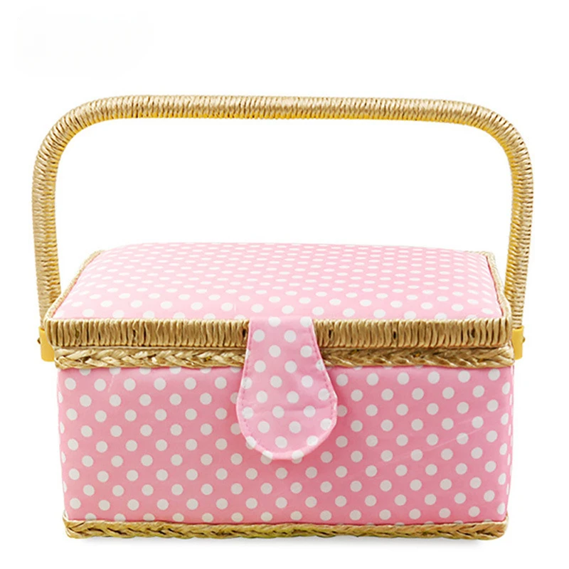 Large sewing basket sewing storage box accessories supplies DIY hand tool storage craft lovers