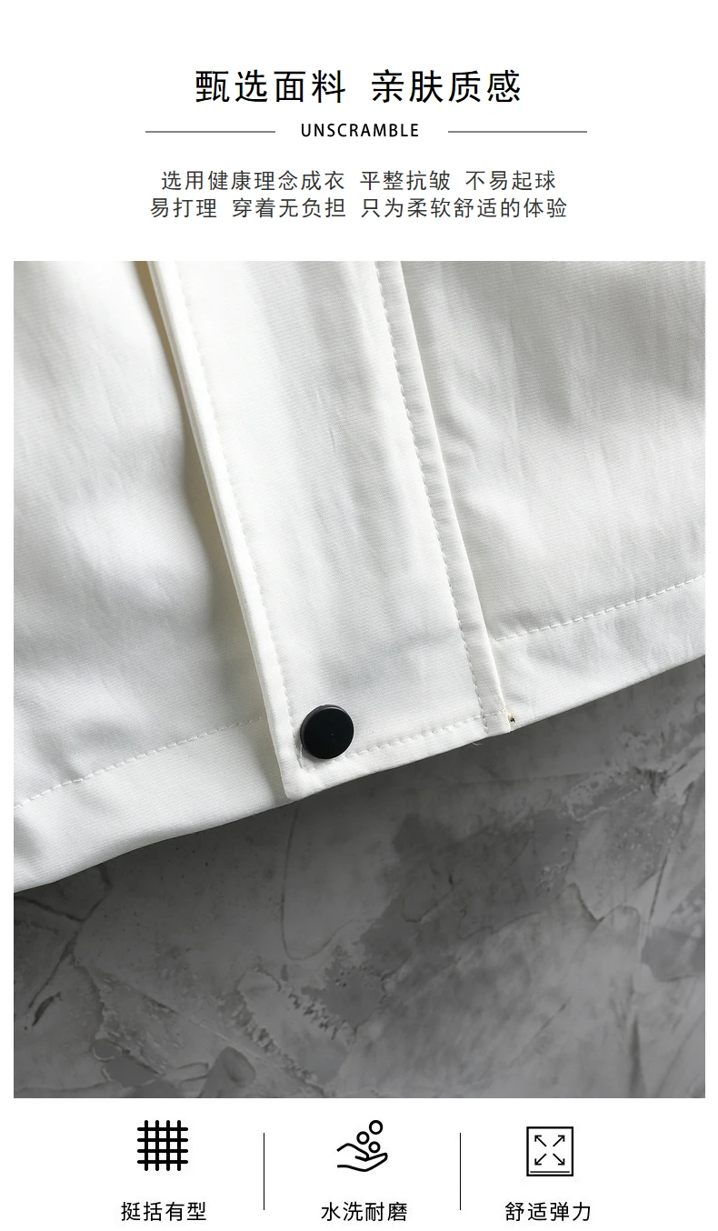 Hochwertige Herren-Freizeitjacken mit Kapuze 2026 Frühling Herbst Windbreaker Oberbekleidung Lockere Mäntel Jugend-Oberteile Kleidung Übergröße M-4XL – Detail 4