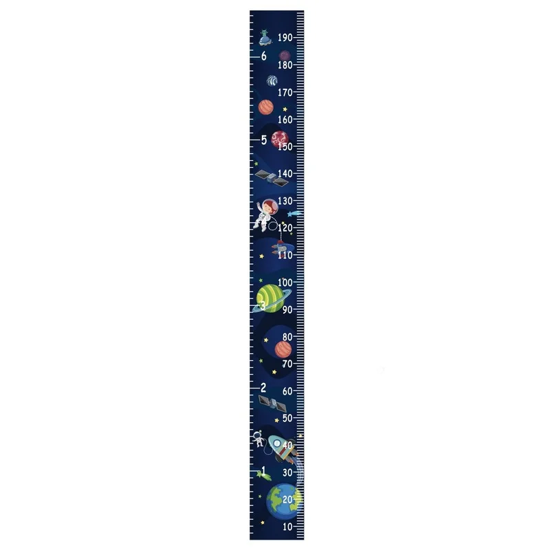 Nordic Cartoon Children Decor Growth Charts Height Hanging Wood Measurement Ruler For Record Decoration