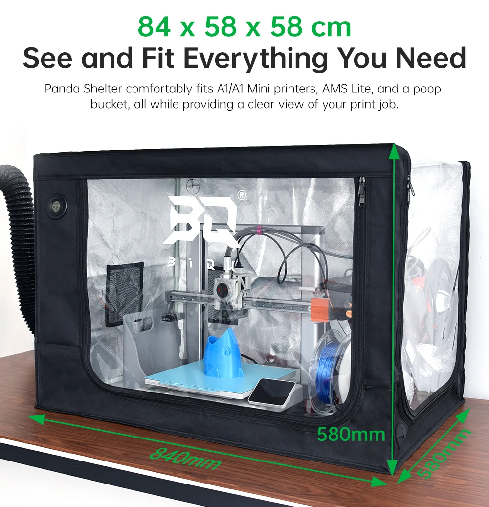 BIQU PANDA SHELTER 3D Printer Enclosure Oxford Fabric with
