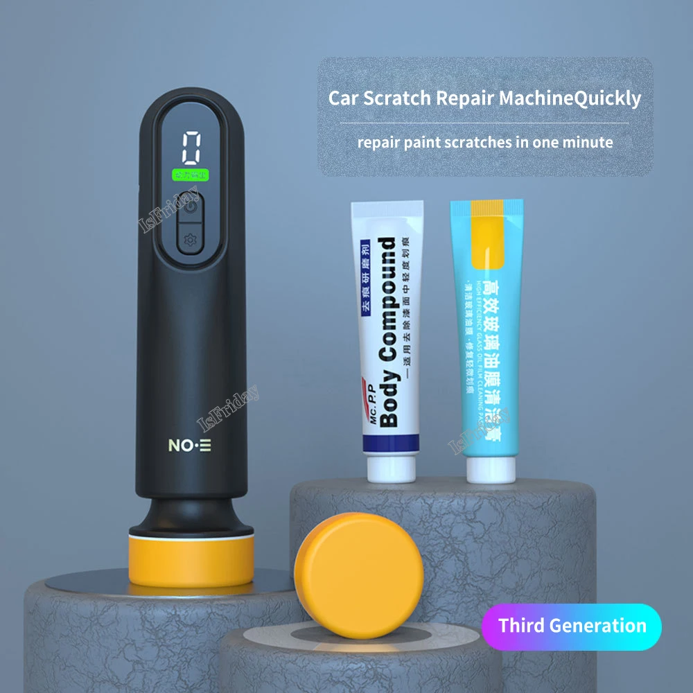 Car polisher car waxing polishing sanding machine 12000RPM car paint scratch repairing machine windscreen glass oil film remove