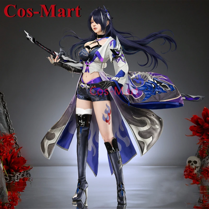 

Костюм для косплея Cos-Mart Game Honkai: Star Rail Acheron, Высококачественная Великолепная Боевая форма, искусственная реальность